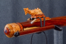 Cocobolo Native American Flute, Minor, Contra Bass E-3, #Q4I